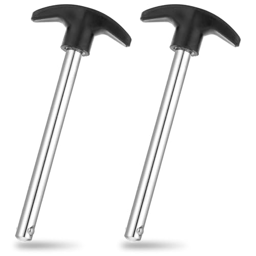 2PCS Gym Weight Stack Pin, Drop Set Gympin Tensile 3/8" Diameter 4.4" Locking Space Weight Lifting Machine Pins Replacement Universal Home Gym Exercise Machine Parts & Accessories