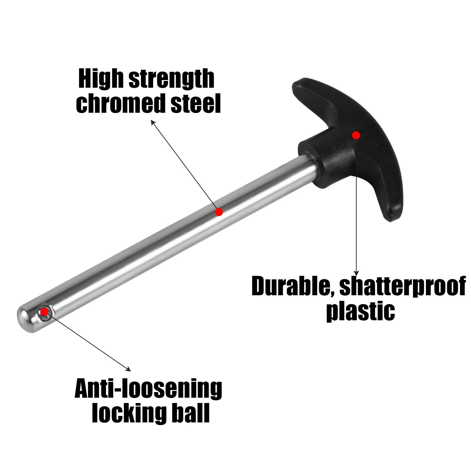 NQEUEPN 2pcs Weight Stack Pin - 3/8 Inch Diameter 6 Inch Locking Space Universal Selector Loading Pin for Home Gym Exercise Machine Accessories