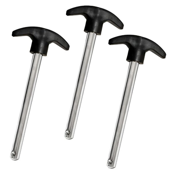 Nexolia 3pcs Weight Stack Pin,Heavy Duty Weight Stack Pin 3/8 Inch Diameter 4.4 Inch Locking Space Weight Plate Selector Pin Extension for Home Gym Fitness Equipment Accessories